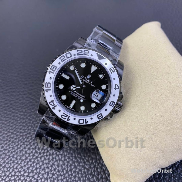 Rolex GMT Master II Black PVD/DLC Coated Black Dial Stainless Steel 16710 Men's Watch