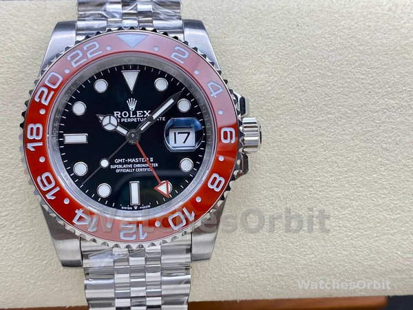 Rolex GMT Master II Pepsi 126710BLRO Jubilee Mint Black Dial 40MM Men's Watch