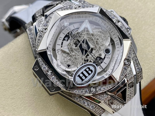 418.NX.2001.RX.1604.MXM20 Hublot Big Bang Partnerships Sang Bleu II Titanium Diamond
