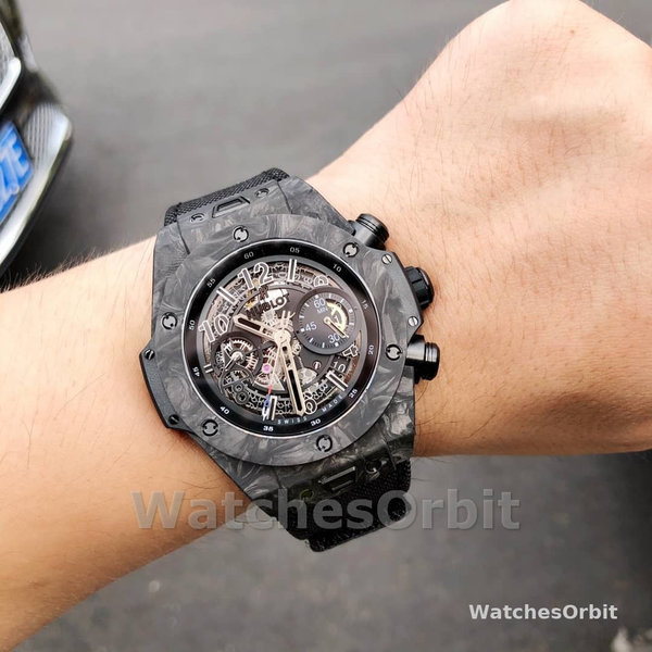 Hublot 411.QV.1123.NR.OVK21 Big Bang Unico Red Carbon Alex Ovechkin Watch 45mm