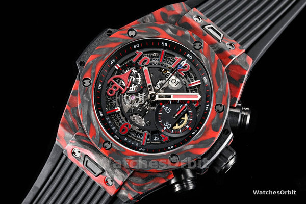 Hublot 411.QV.1123.NR.OVK21 Big Bang Unico Red Carbon Alex Ovechkin Watch 45mm