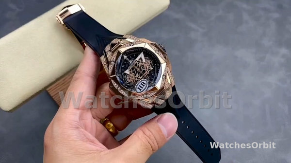 Men's Hublot Big Bang-418.OX.1108.RX.1604.MXM20, 45mm, Men’s Black Transparent
