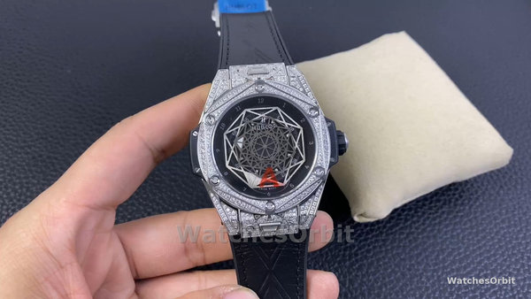 Men's Hublot Big Bang 45mm Stainless Steel Men's  465.SS.1117.VR.1704.MXM18 Black