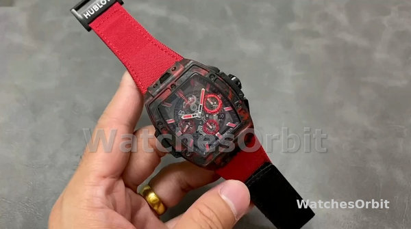 Men's Hublot Big Bang-642.QV.0113.NR.CNY21, 42mm Transparent