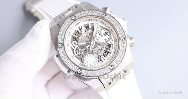Men's Hublot Big Bang Diamond-441.OE.2011.RW.1104, 42mm Transparent