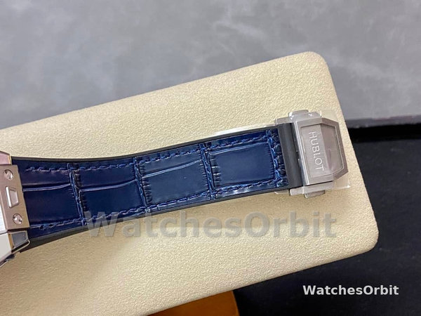 Womens Hublot Big Bang One Click 39mm Ladies Timepiece 465.SX.7170.LR.1204 Blue Replica Watch Image