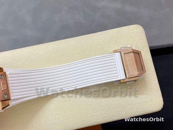 Womens Hublot Big Bang One Click 33mm Ladies  - 485.OE.2080.RW.1204 White Replica Watch Image