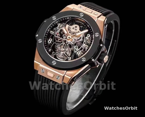 Men's Hublot Big Bang Unico Chronograph 45MM HUB6035 Movement Skeleton