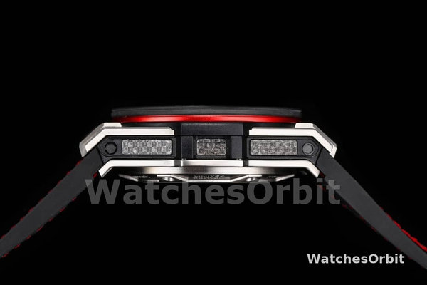Mens Hublot Big Bang Unico Ferrari 45mm 401.NJ.0123.VR Black Skeleton Dial Replica Watch Image