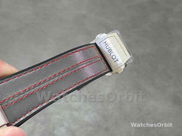 Mens Hublot Big Bang Unico Ferrari 45mm 401.NJ.0123.VR Black Skeleton Dial Replica Watch Image