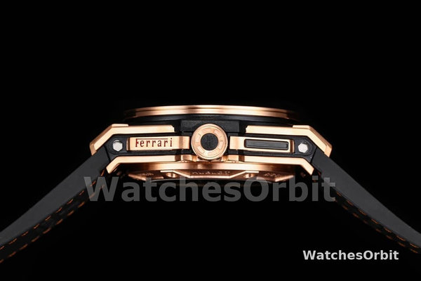 Mens Hublot Big Bang Unico Ferrari 45mm 401.NJ.0123.VR Black Skeleton Dial Replica Watch Image