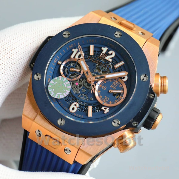 Mens Hublot Big Bang Unico-441.NE.2011.RW, Titanium, 42mm Transparent Replica Watch Image