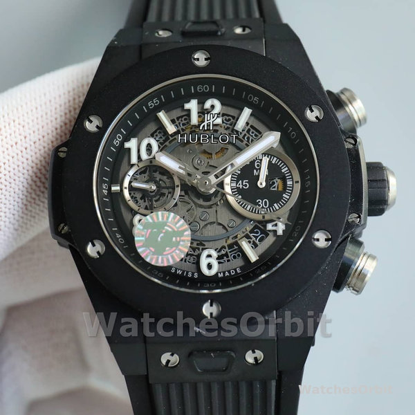 Mens Hublot Big Bang Unico-441.NE.2011.RW, Titanium, 42mm Transparent Replica Watch Image