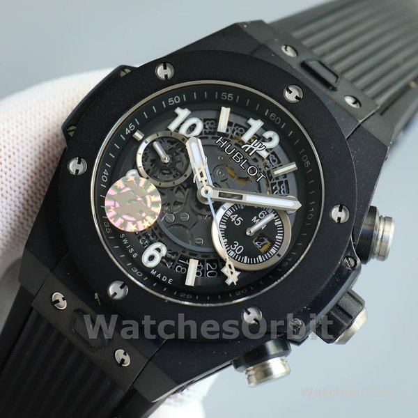 Mens Hublot Big Bang Unico-441.NE.2011.RW, Titanium, 42mm Transparent Replica Watch Image