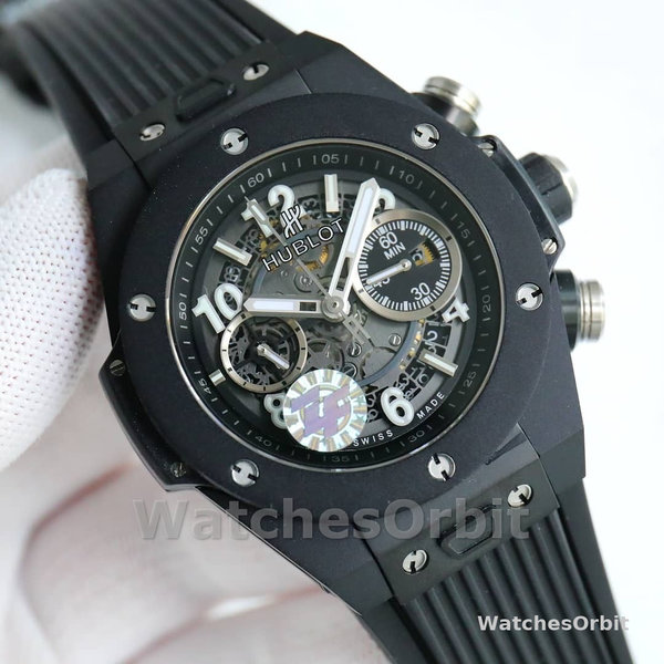 Mens Hublot Big Bang Unico-441.NE.2011.RW, Titanium, 42mm Transparent Replica Watch Image