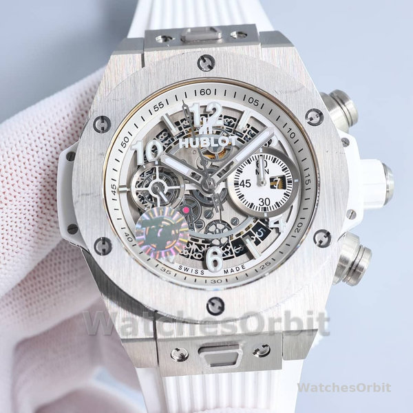 Mens Hublot Big Bang Unico-441.NE.2011.RW, Titanium, 42mm Transparent Replica Watch Image