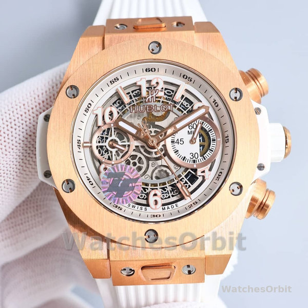 Mens Hublot Big Bang Unico-441.NE.2011.RW, Titanium, 42mm Transparent Replica Watch Image