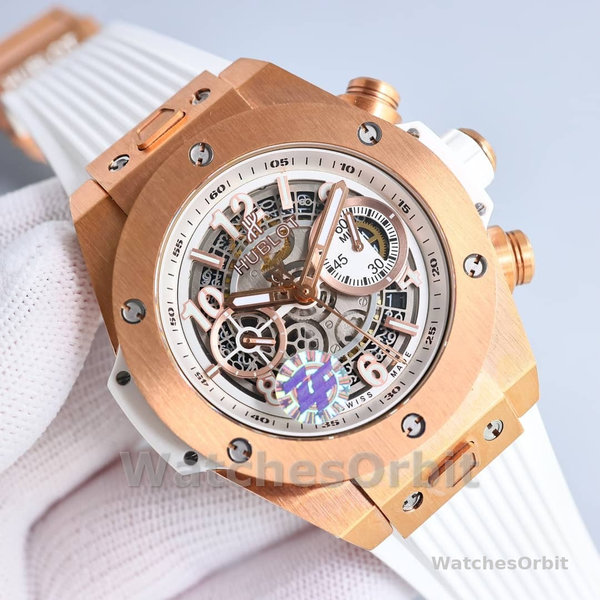 Mens Hublot Big Bang Unico-441.NE.2011.RW, Titanium, 42mm Transparent Replica Watch Image