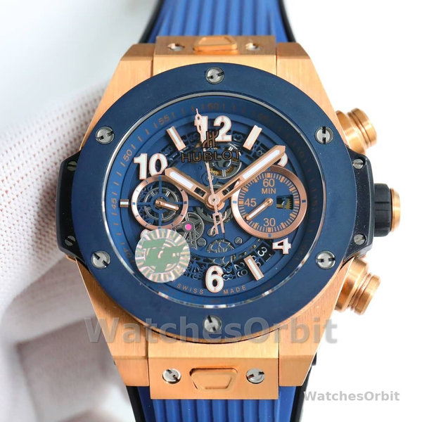 Mens Hublot Big Bang Unico-441.NE.2011.RW, Titanium, 42mm Transparent Replica Watch Image