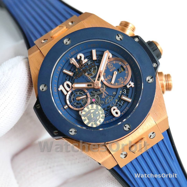 Mens Hublot Big Bang Unico-441.NE.2011.RW, Titanium, 42mm Transparent Replica Watch Image