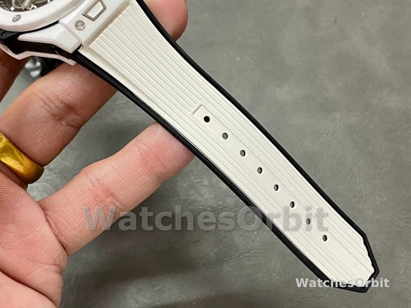 Mens Hublot Big Bang Unico White Ceramic 411.HX.1171.RX Transparent Replica Watch Image