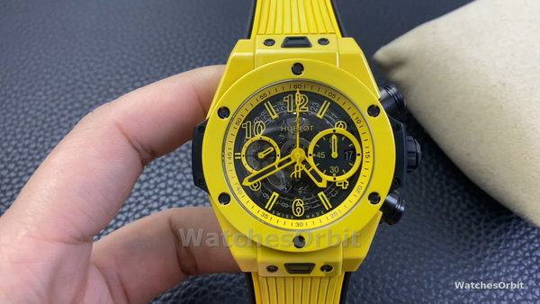 Men's Hublot Big Bang Unico Yellow Magic 42mm 441.CY.471Y.RX Skeleton