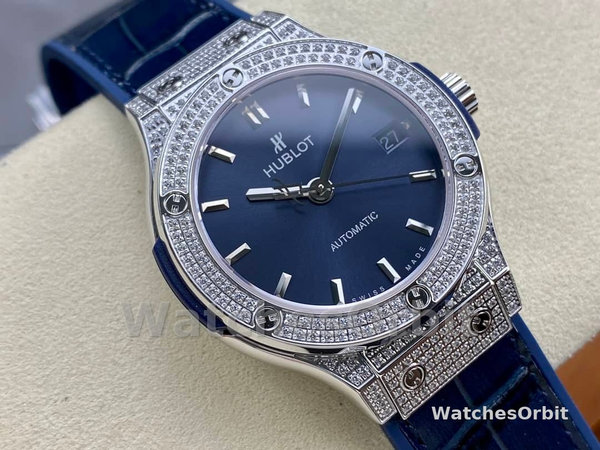 Replica Hublot Classic Fusion Diamond Automatic Uomo 511.NX.7170.LR Quadrante blu