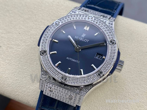 Replica Hublot Classic Fusion Diamond Automatic Uomo 511.NX.7170.LR Quadrante blu