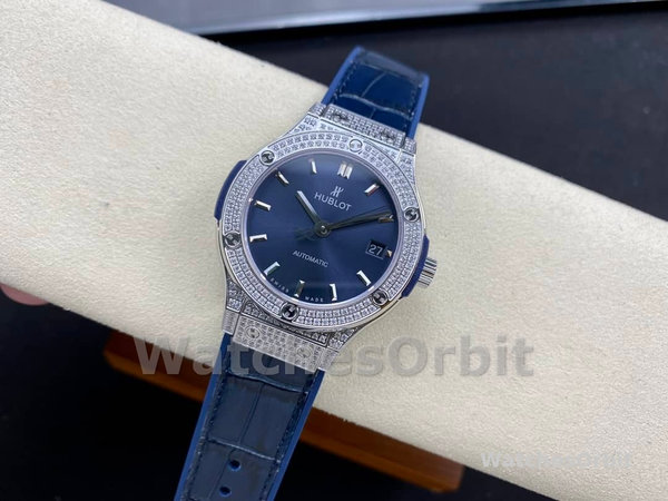 Replica Hublot Classic Fusion Diamond Automatic Uomo 511.NX.7170.LR Quadrante blu