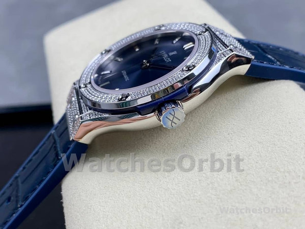 Replica Hublot Classic Fusion Diamond Automatic Uomo 511.NX.7170.LR Quadrante blu
