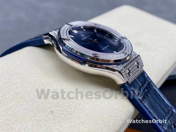 Replica Hublot Classic Fusion Diamond Automatic Uomo 511.NX.7170.LR Quadrante blu