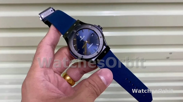 Replica Heren Hublot Classic Fusion-301.PB.131.RX, 42mm, Heren Blauw