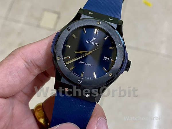 Mens Hublot Classic Fusion-301.PB.131.RX, 42mm, Men’s Blue Replica Watch Image