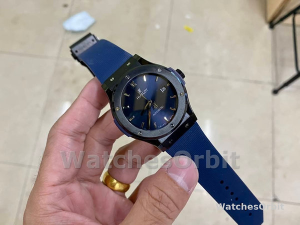 Mens Hublot Classic Fusion-301.PB.131.RX, 42mm, Men’s Blue Replica Watch Image