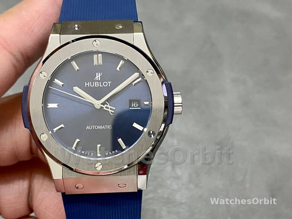 Mens Hublot Classic Fusion-301.PB.131.RX, 42mm, Men’s Blue Replica Watch Image