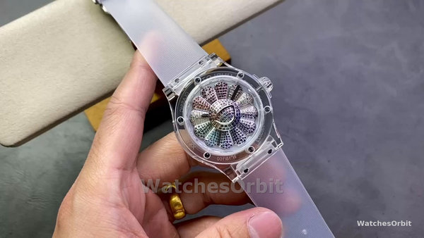 Men's Hublot Classic Fusion 45mm Black Ceramic - 507.JX.0800.RT.TAK21 Colourful