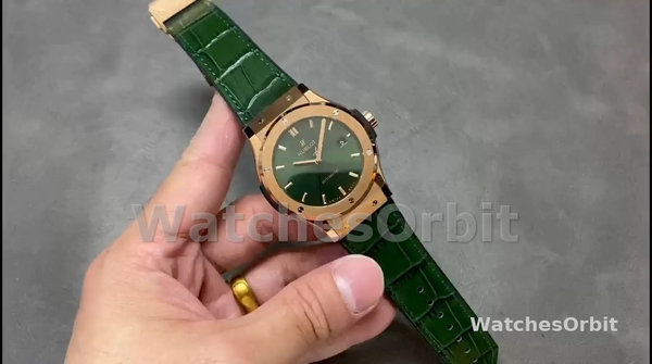 Men's Hublot Classic Fusion-542.OX.8980.LR, 42mm, Men’s Green