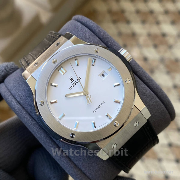 Mens Hublot Classic Fusion Automatic-511.NX.2611.LR, 45mm White Replica Watch Image