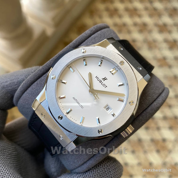 Mens Hublot Classic Fusion Automatic-511.NX.2611.LR, 45mm White Replica Watch Image