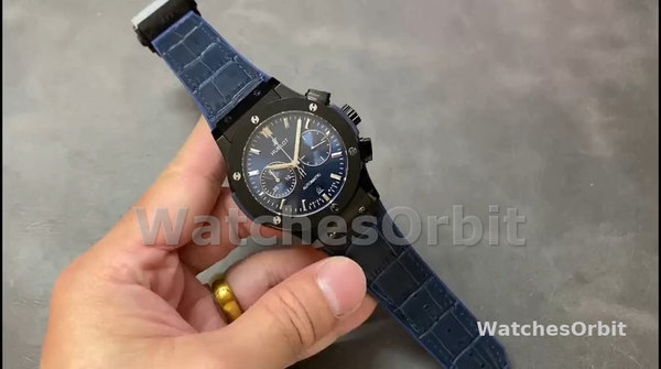 Replique Hommes Hublot Classic Fusion Chronograph-541.CM.7170.LR, 45mm, Bleu Hommes