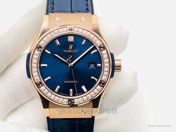 Men's Hublot Classic Fusion King Gold 42MM 565.OX.7180.RX.1204 Blue