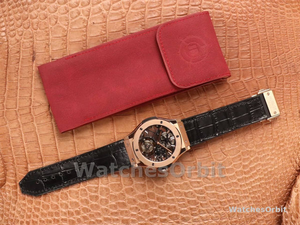 Replica Hublot Classic Fusion Skeleton Tourbillon Uomo 505.OX.0180.LR Quadrante scheletrato 45 mm