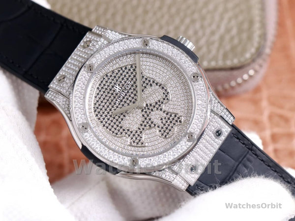 Hublot Classic Fusion Skull Titanium Full Pave 511.NX.9000.LR.1704.SKULL 45mm