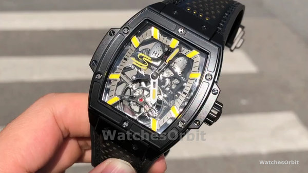 Replica Hublot Masterpiece MP-06 Senna da uomo 906.ND.0129.VR.AES12 45 mm Nero