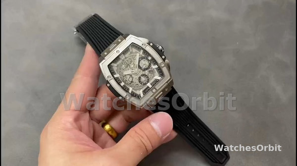 Men's Hublot Spirit of Big Bang Titanium 42MM  642.NX.0170.RX Skeleton Dial