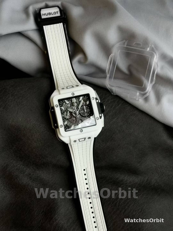 Replica Hublot Spirit of Big Bang-821.HX.0170.RX da uomo, 42 mm, quadrante scheletrato da uomo