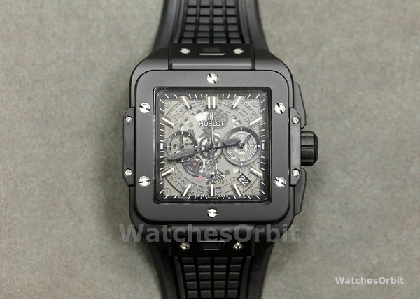 Replica Hublot Uomo Square Bang Unico All Black 821.CI.0170.RX 42mm Nero
