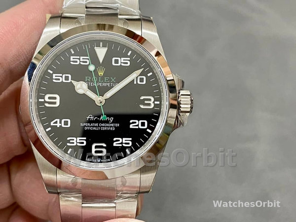 Replica Rolex Air King 40 mm Uomo-126900 0001-Oyster Acciaio Inox Blu