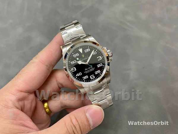 Replica Rolex Air King 40 mm Uomo-126900 0001-Oyster Acciaio Inox Blu