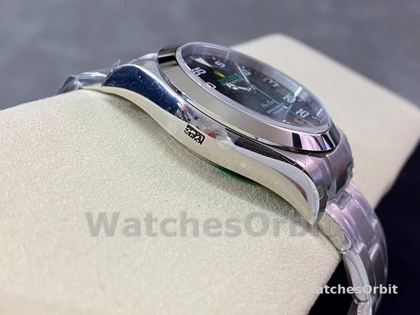 Replica Rolex Air-King 40 mm Uomo-116900-Acciaio inossidabile-Calendario arabo nero Blu